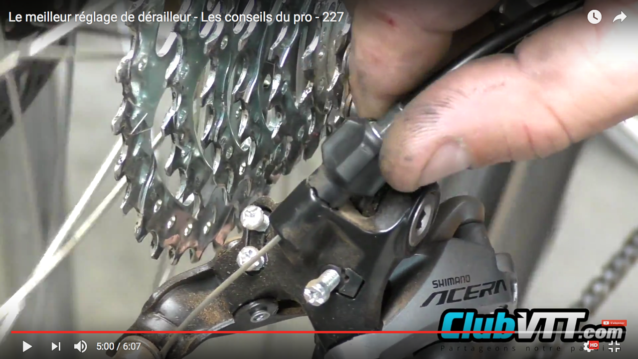 Meilleur réglage de dérailleur