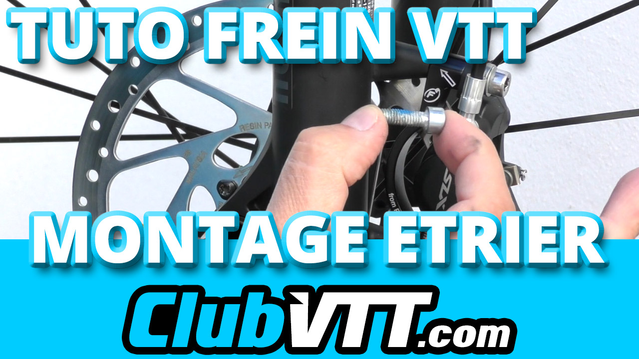 montage frein à disque vtt